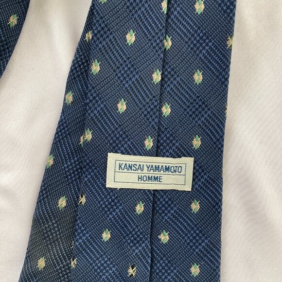 Kansain Yamamoto Homme Designer Silk Necktie Tie - Picture 3 of 4